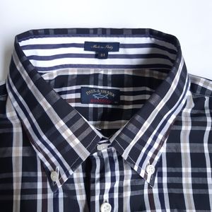 Paul & Shark Yachting plaid button down shirt